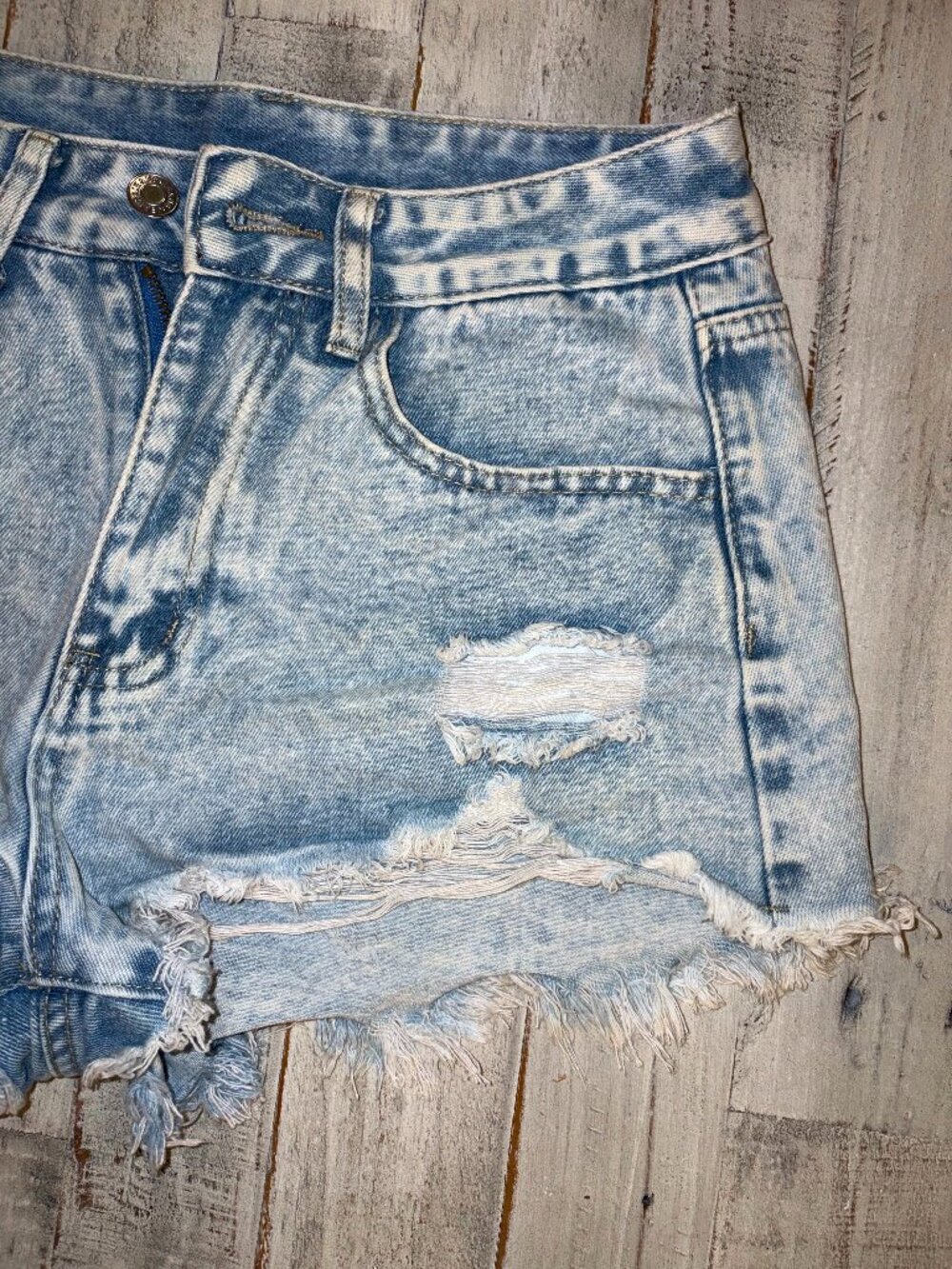 Distressed Denim Shorts - Picture 4 of 6